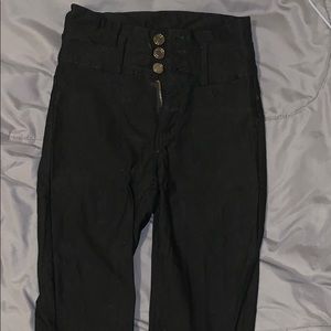 Ibiza High Rise Push Up Black Jeans/Jeggings